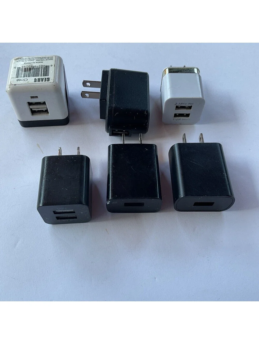 lot of 6 USB  wall chargers
